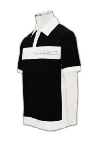 FA288 黑白撞色T 訂做 拼接鬆身TEE T恤設計 T恤批發商
